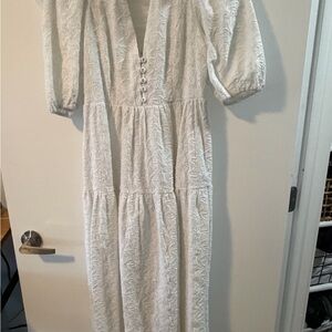 NICHOLAS White Textured Dress